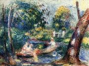 Pierre Renoir Landscape with River china oil painting reproduction